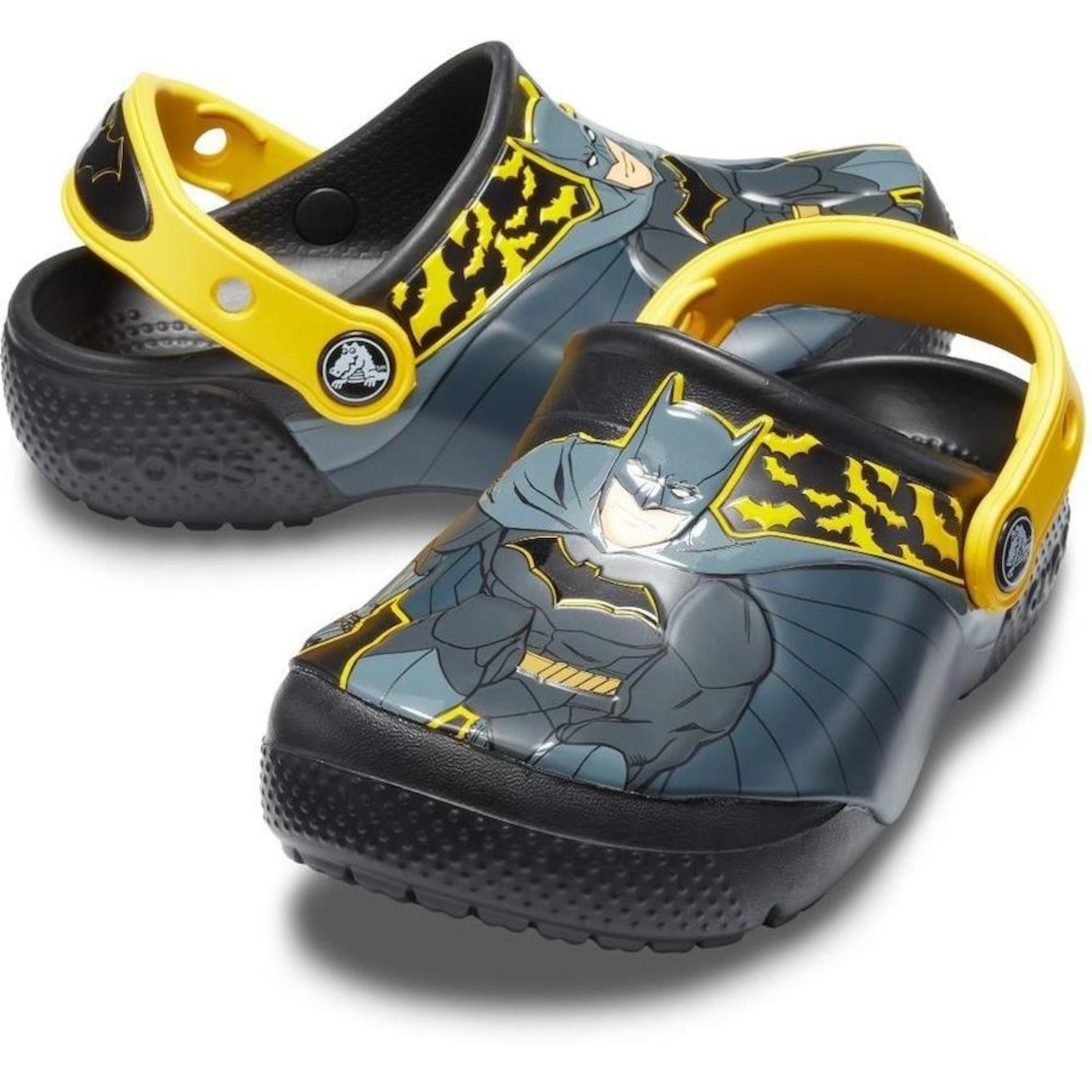 Sandália Crocs Iconic Batman Clog - Infantil - Foto 2