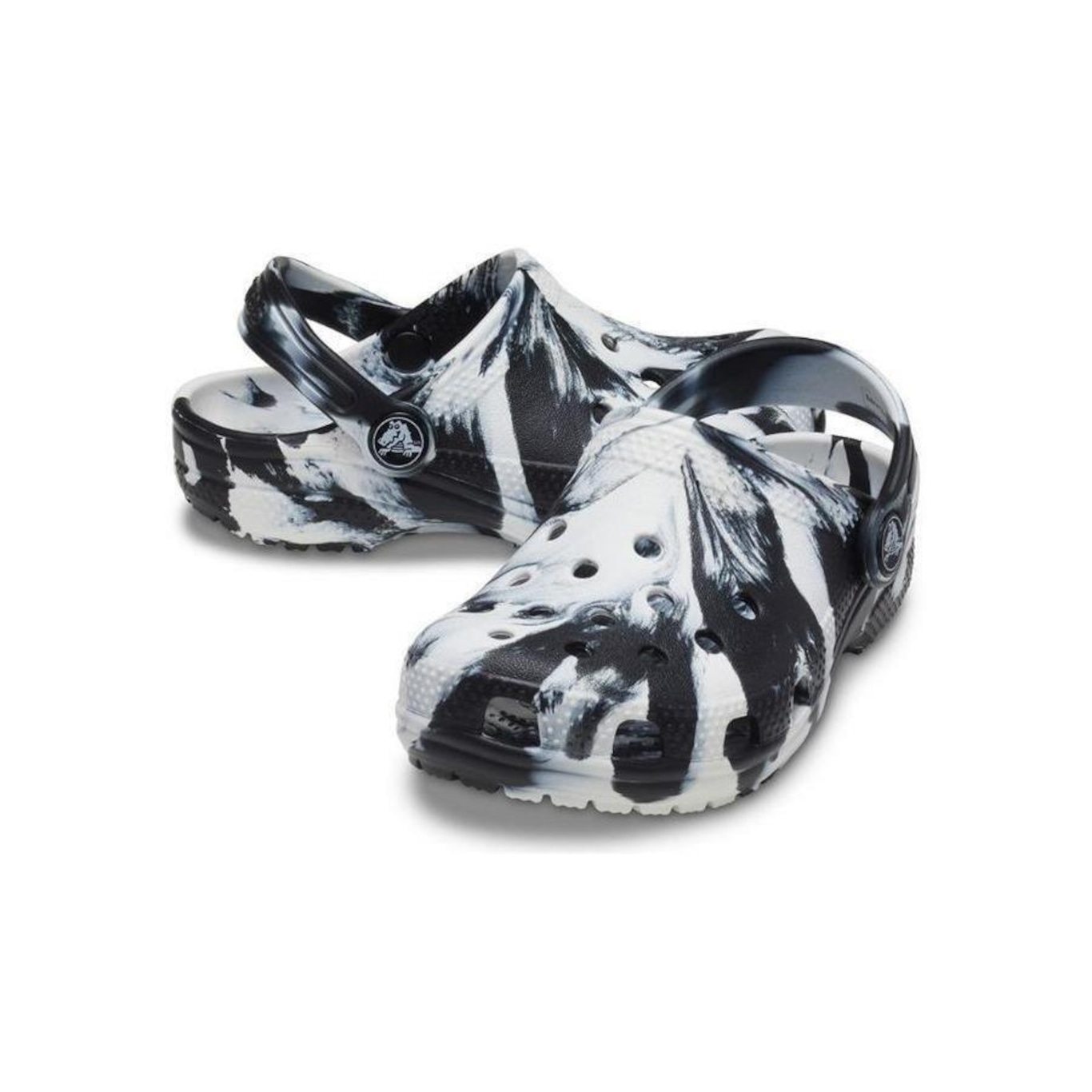 Crocs Classic Marbled Clog K - Infantil - Foto 3