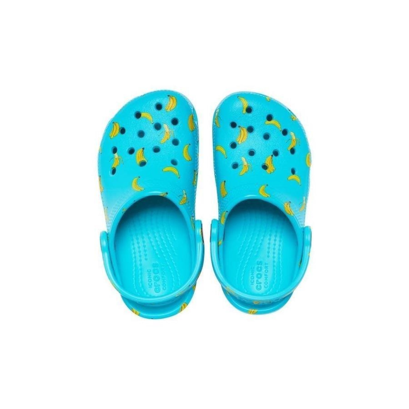 Sandália Crocs Classic Food Print Digital - Infantil - Foto 4