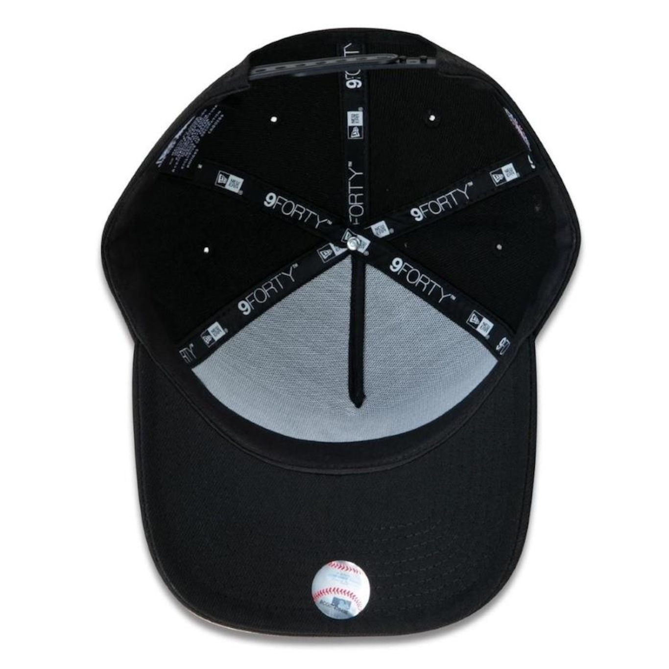 Boné New York Yankees MLB Aba Curva New Era 940 Snapback BLK - Adulto - Foto 4