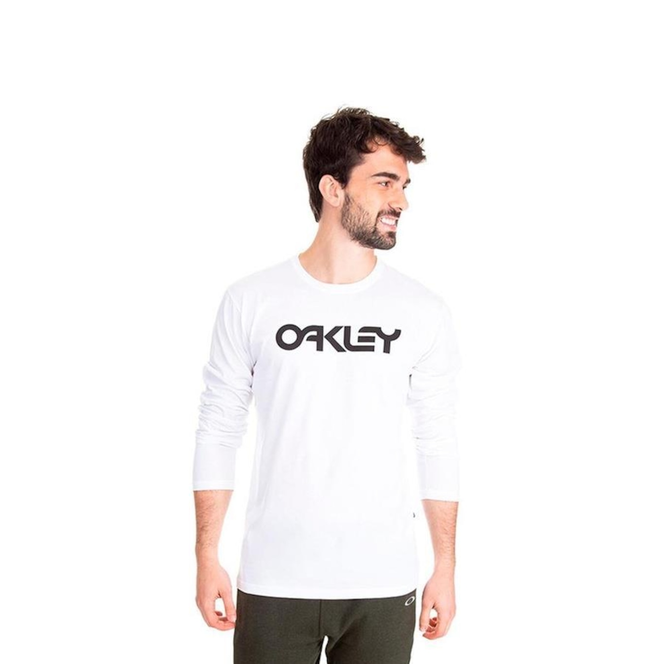 Camiseta Oakley Daily Sport LS III Manga Longa Branca Branco