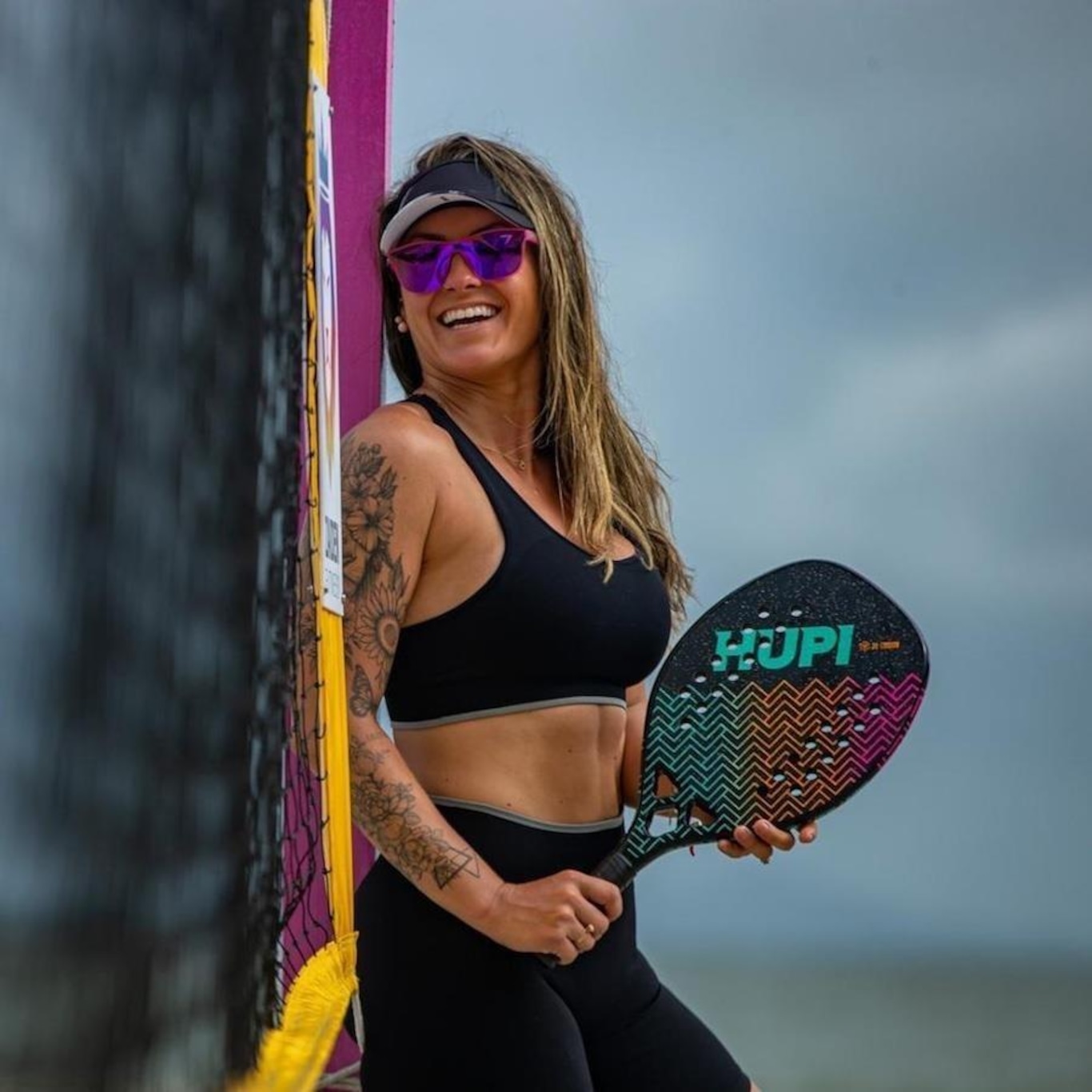 Kit 2 Raquetes Beach Tennis HUPI Onda Carbon 3K com Bolsa + 3 Bolas - Foto 4