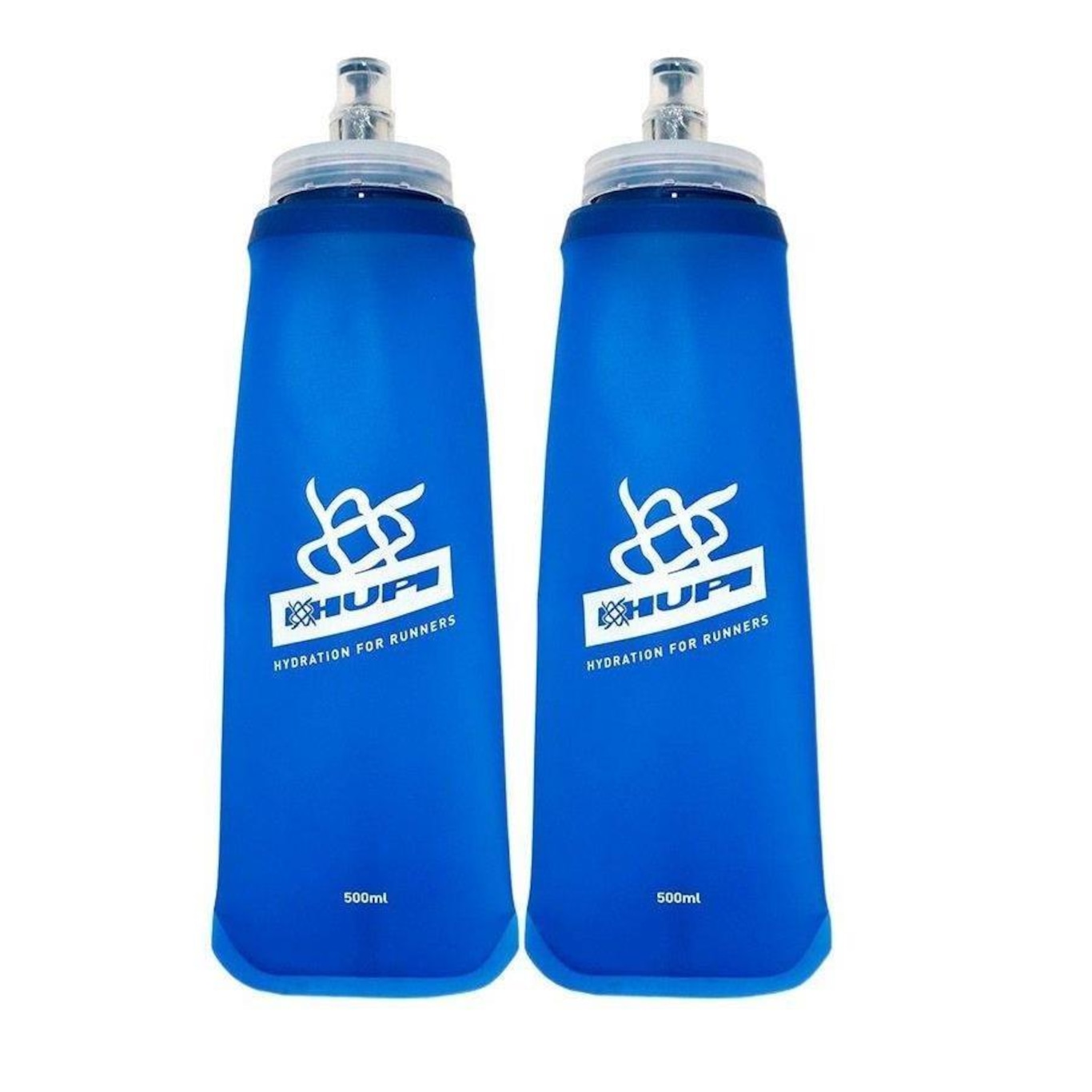 Kit 2 Garrafas Hupi Dobrável Soft Flask - 350ml - Foto 1