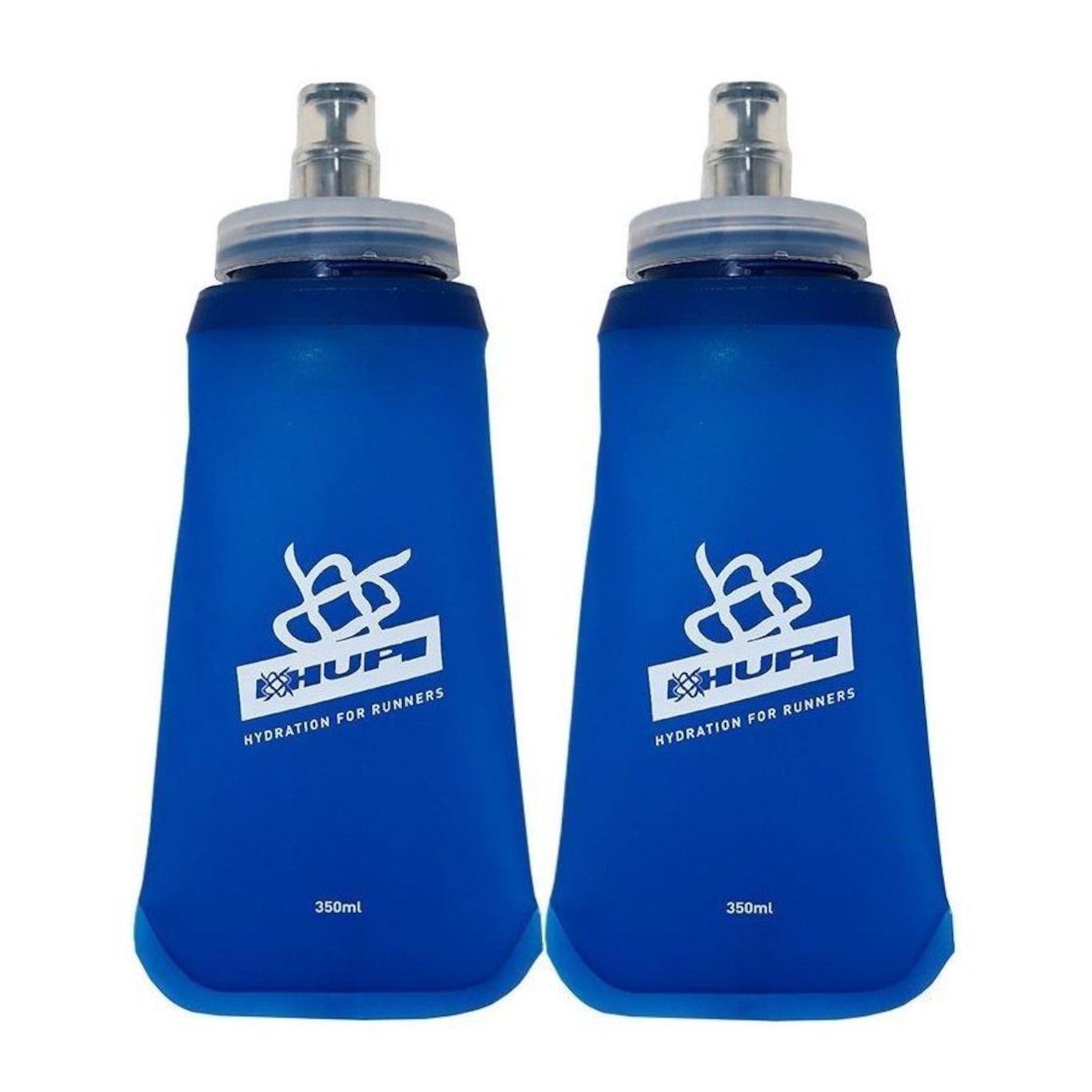 Kit 2 Garrafas Hupi Dobrável Soft Flask - 350ml - Foto 1