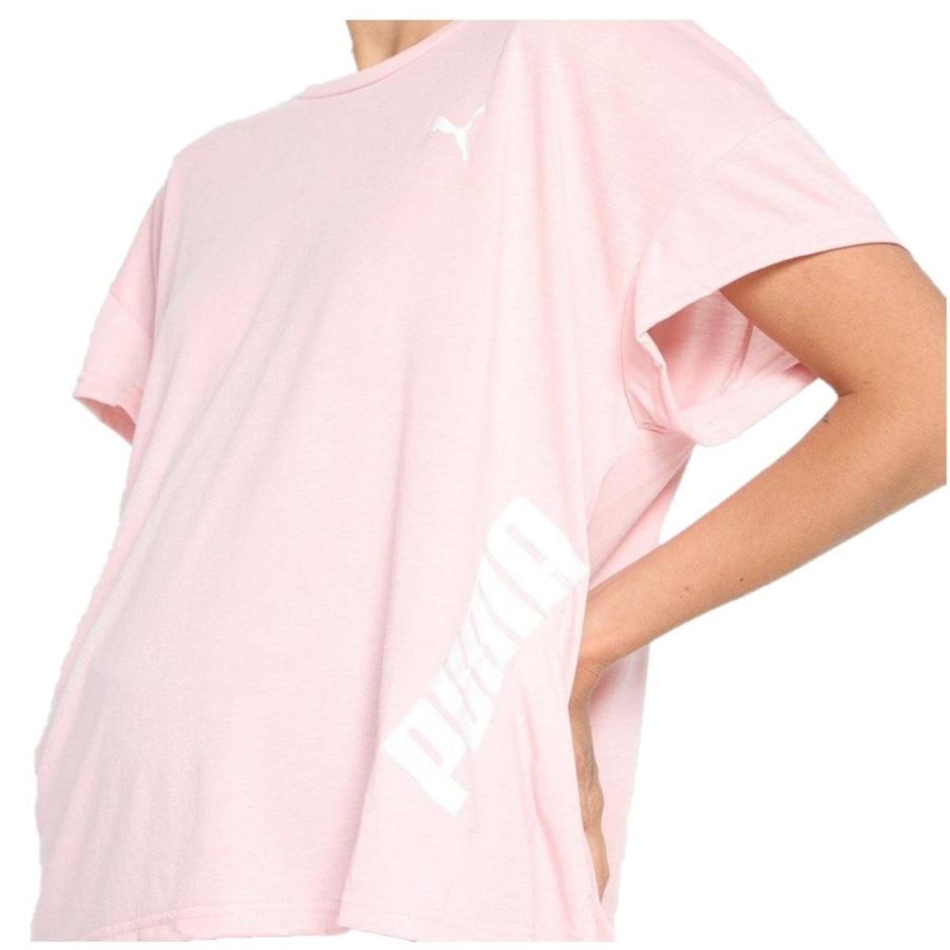 Camiseta Puma Modern Sport Sweat Tee - Feminina - Foto 1