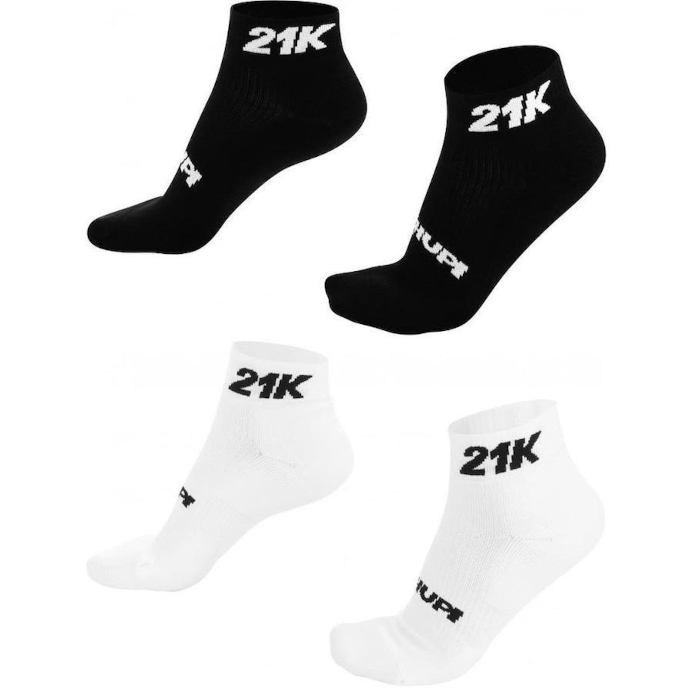 Kit Meia Hupi Corrida Pro Running 21K com 02 Pares - 36 ao 42 - Adulto - Foto 1