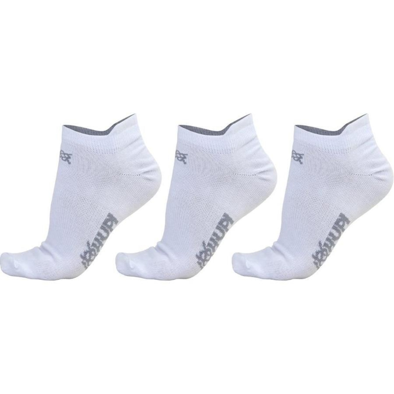 Kit de Meias Invisíveis Hupi Casual com 3 Pares - 36 a 42 - Adulto - Foto 1