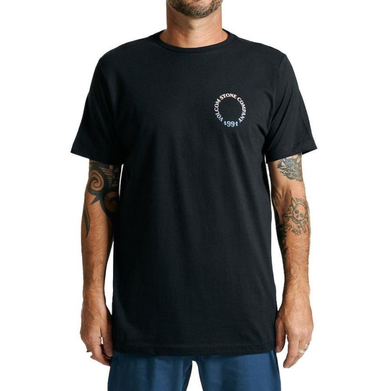 Camiseta Volcom Spray Circle - Masculina - Foto 1