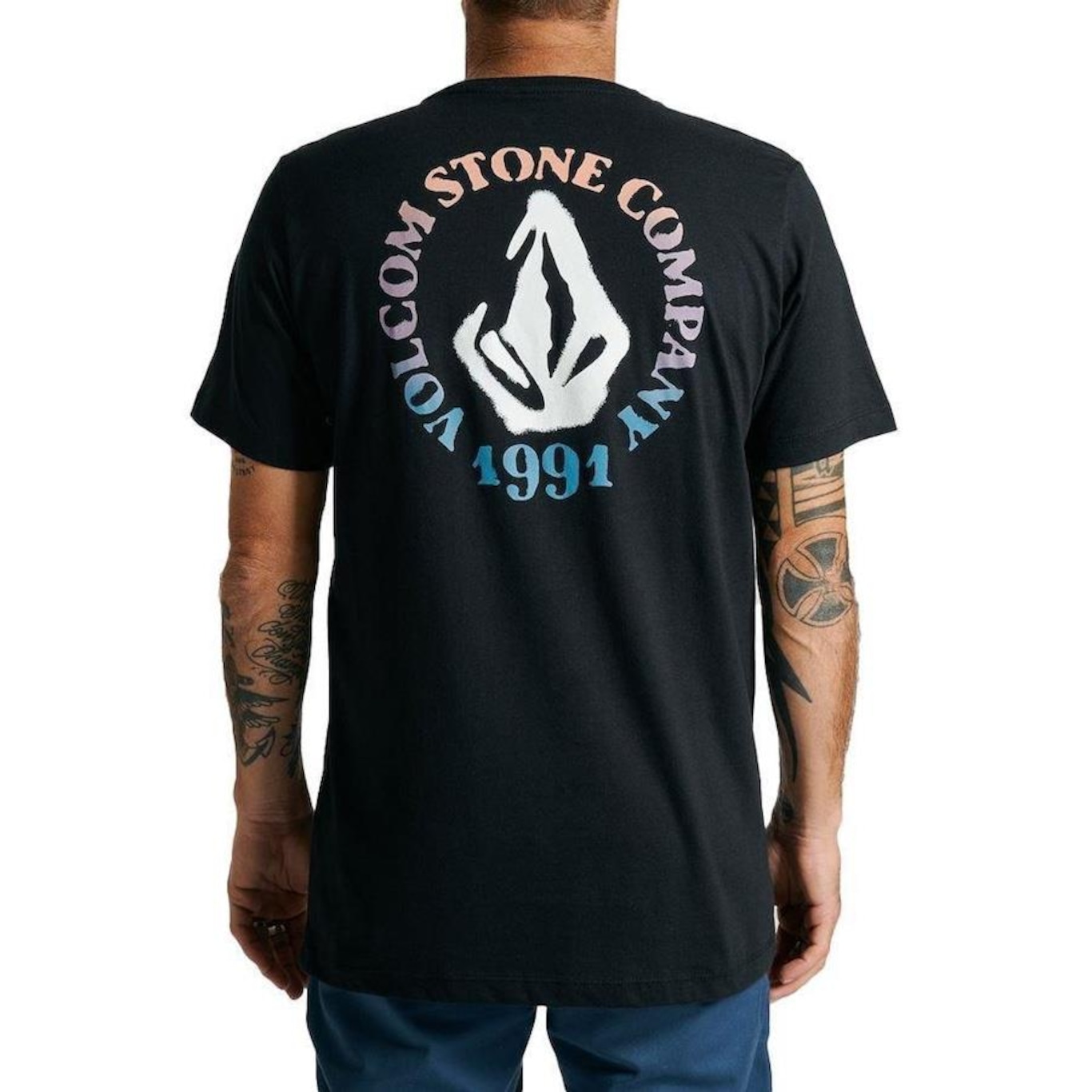 Camiseta Volcom Spray Circle - Masculina - Foto 2