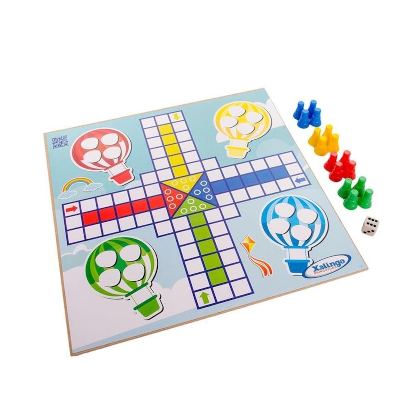 Jogo de Damas e Ludo Xalingo em Madeira Reflorestada