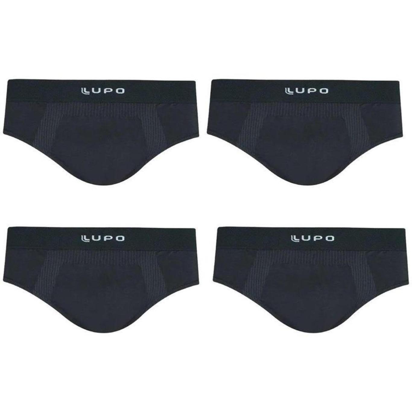 Cueca Slip Lupo Modal sem Costura - 4 unidades - Foto 1