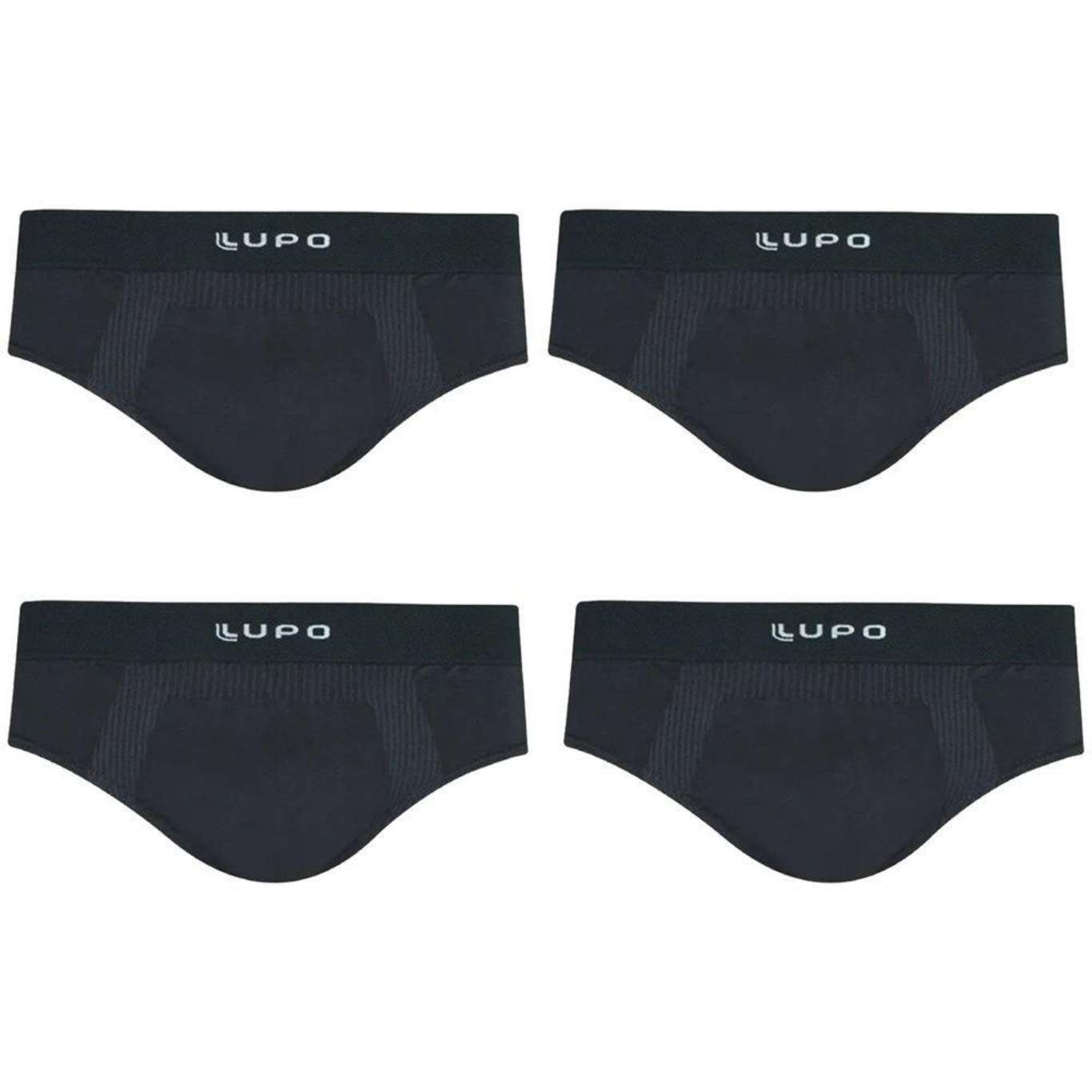 Cueca Slip Lupo Modal sem Costura - 4 unidades - Foto 2