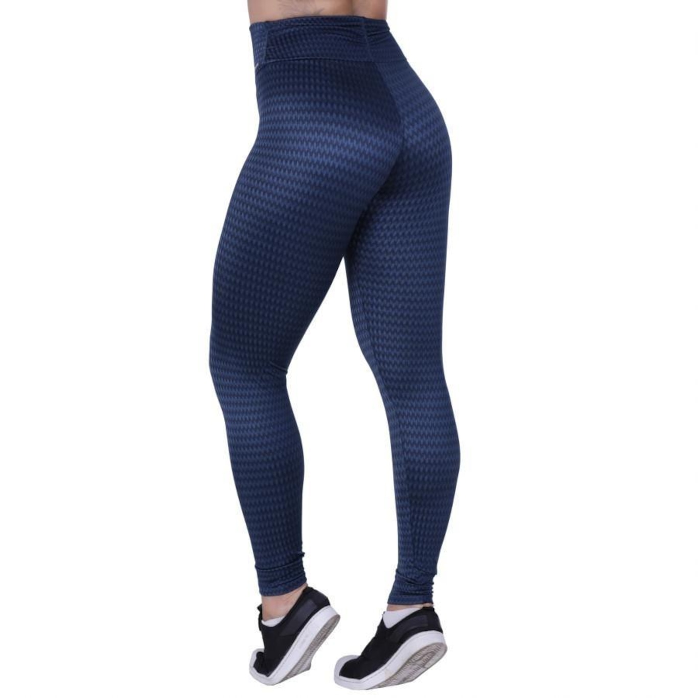 Calça Legging Orbis Fitness Franzido Cós Cirre Texturado - Feminina - Foto 3