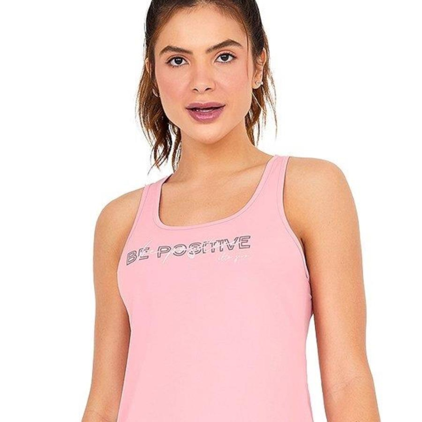 Camiseta Regata Alto Giro Inspiracional - Feminina - Foto 3