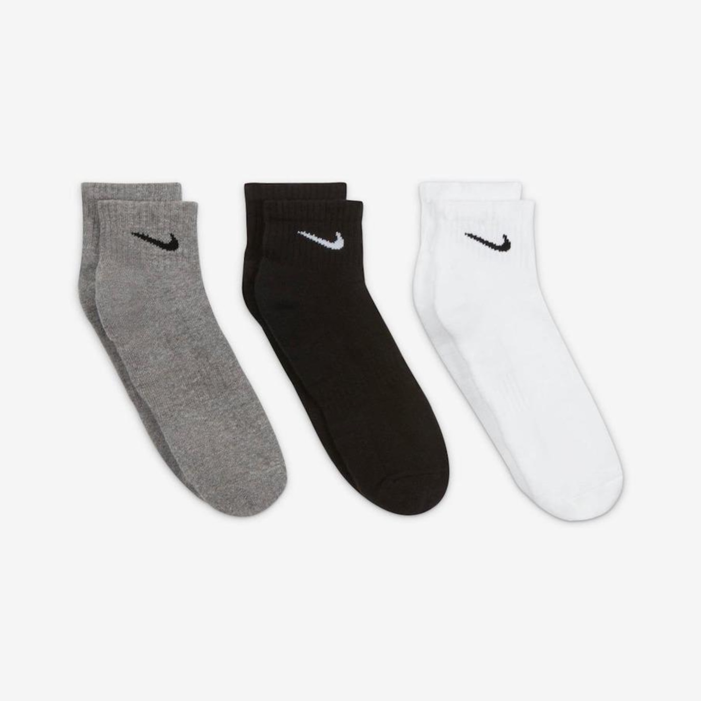 Meias Cano Baixo Nike Everyday Cushioned - Adulto - Foto 3