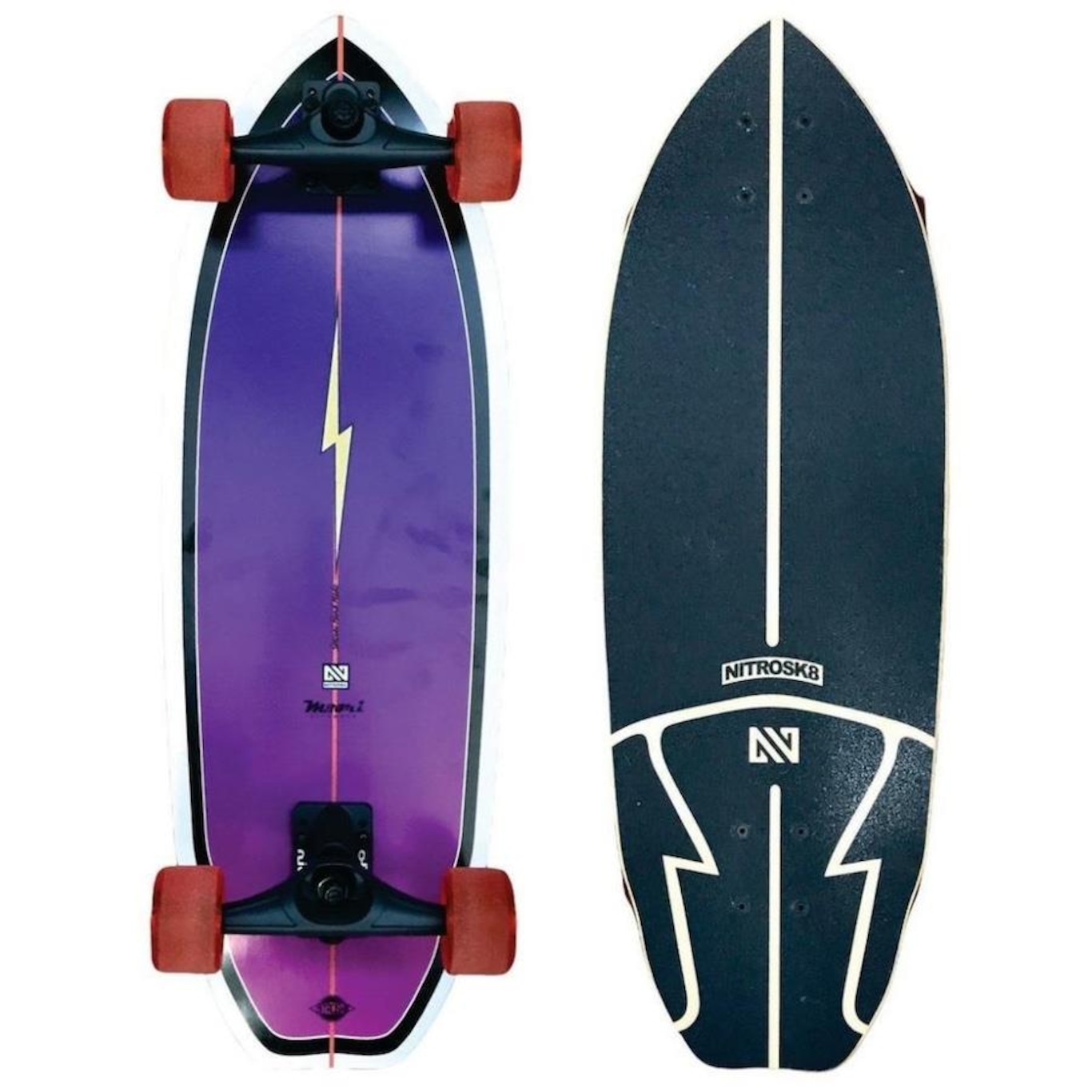 Simulador Surf Longboard NitroSK8 Baby Surf 29,6x10" - Foto 1