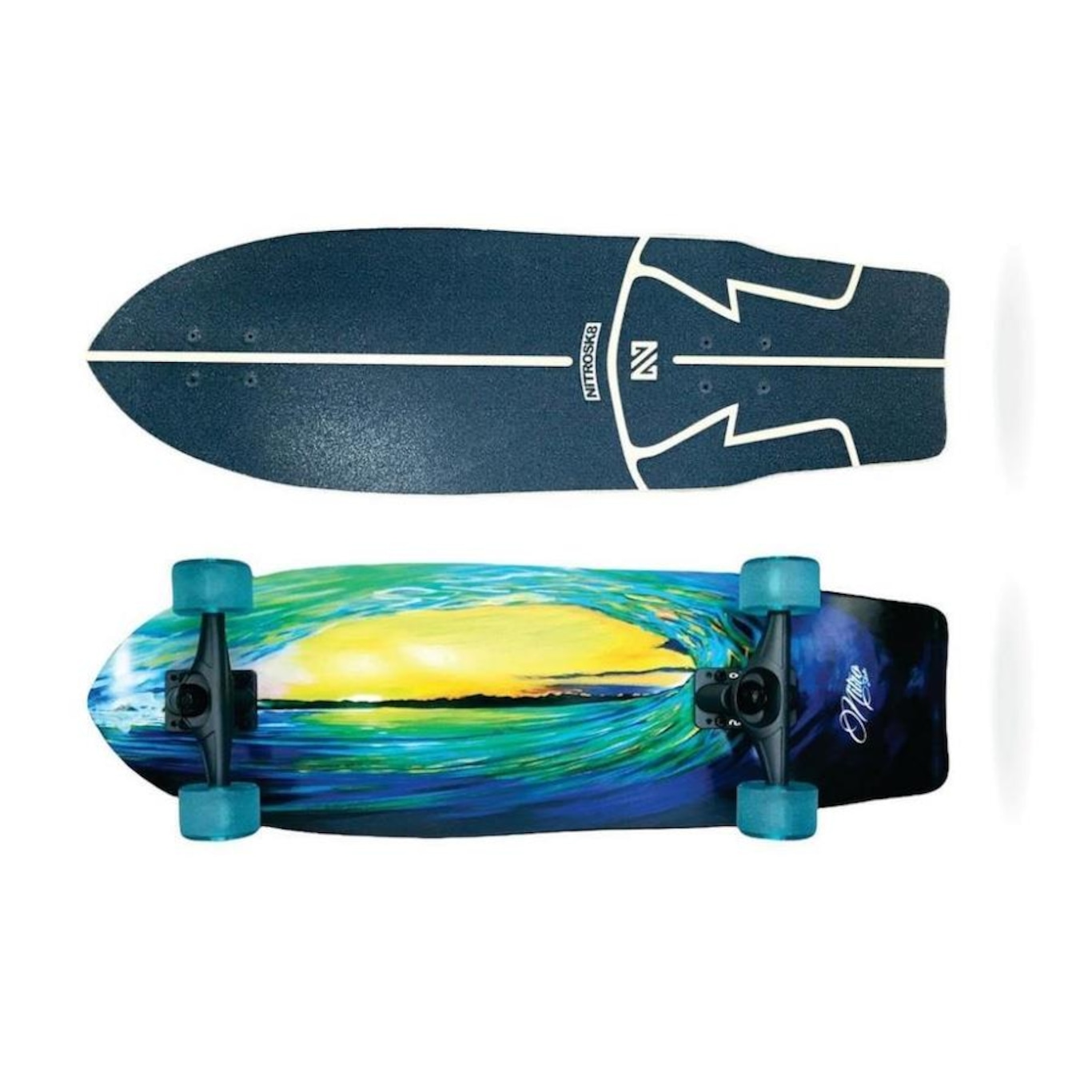 Wave Round 30`x 10` - Skate Simulador de Surf – Nitrosk8