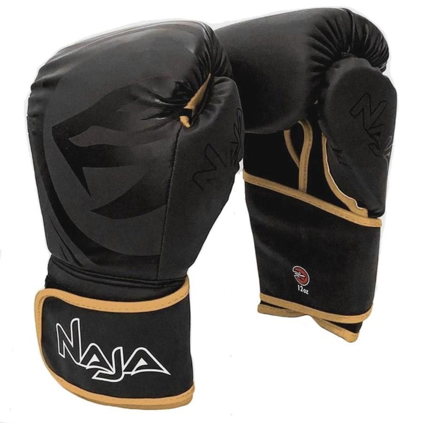 Luva Boxe Naja Black Line Kit + Bandagem + Protetor Bucal - Par - Foto 2