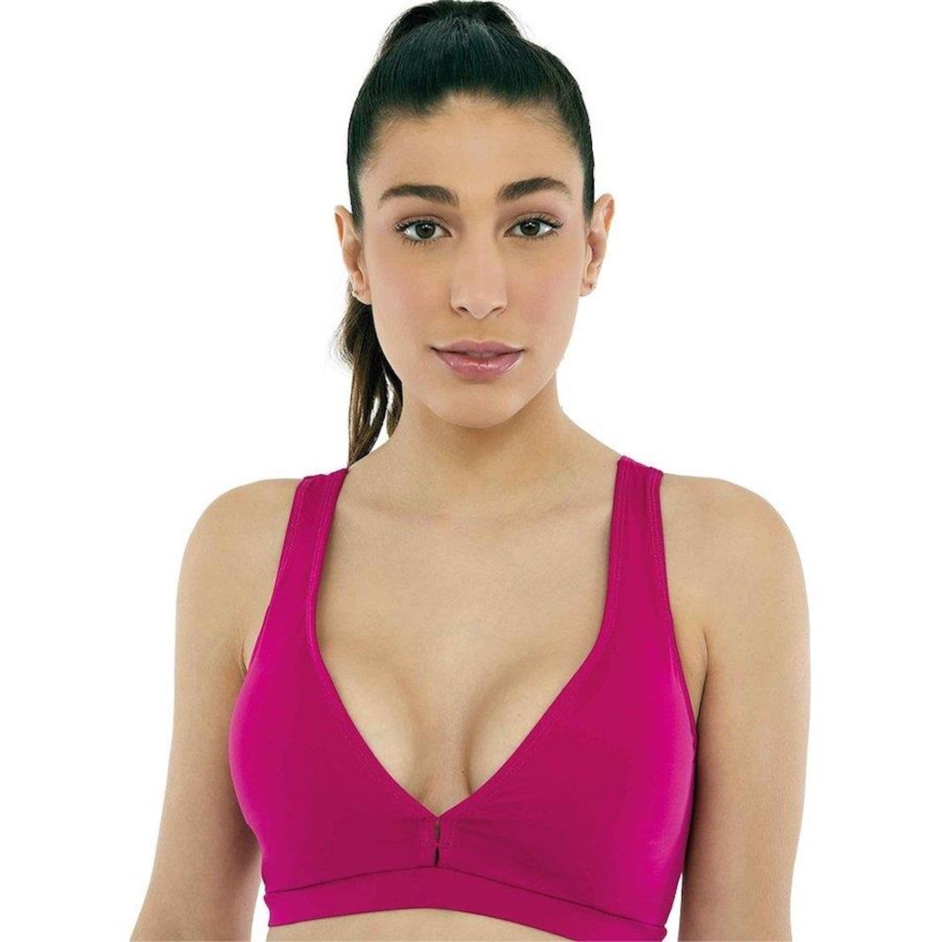 Top Fitness com Bojo Alto Giro Body Tex - Feminino - Foto 1