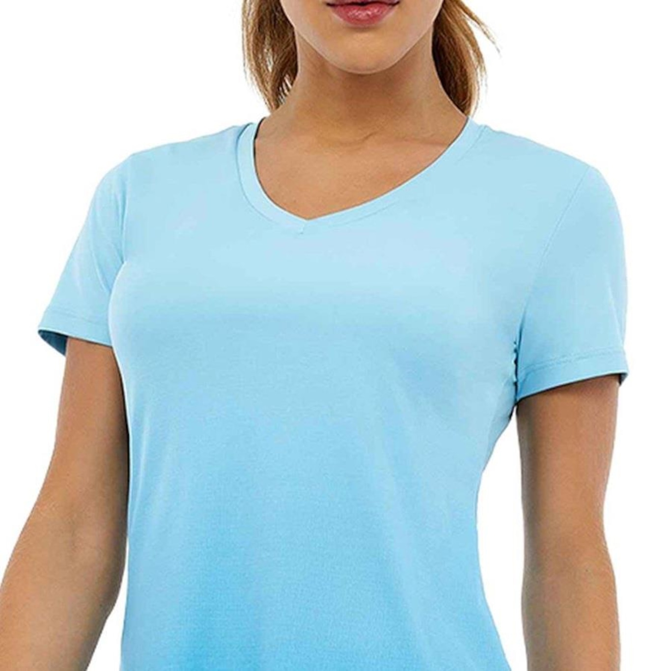 Camiseta Alto Giro Skin Fit - Feminina - Foto 4