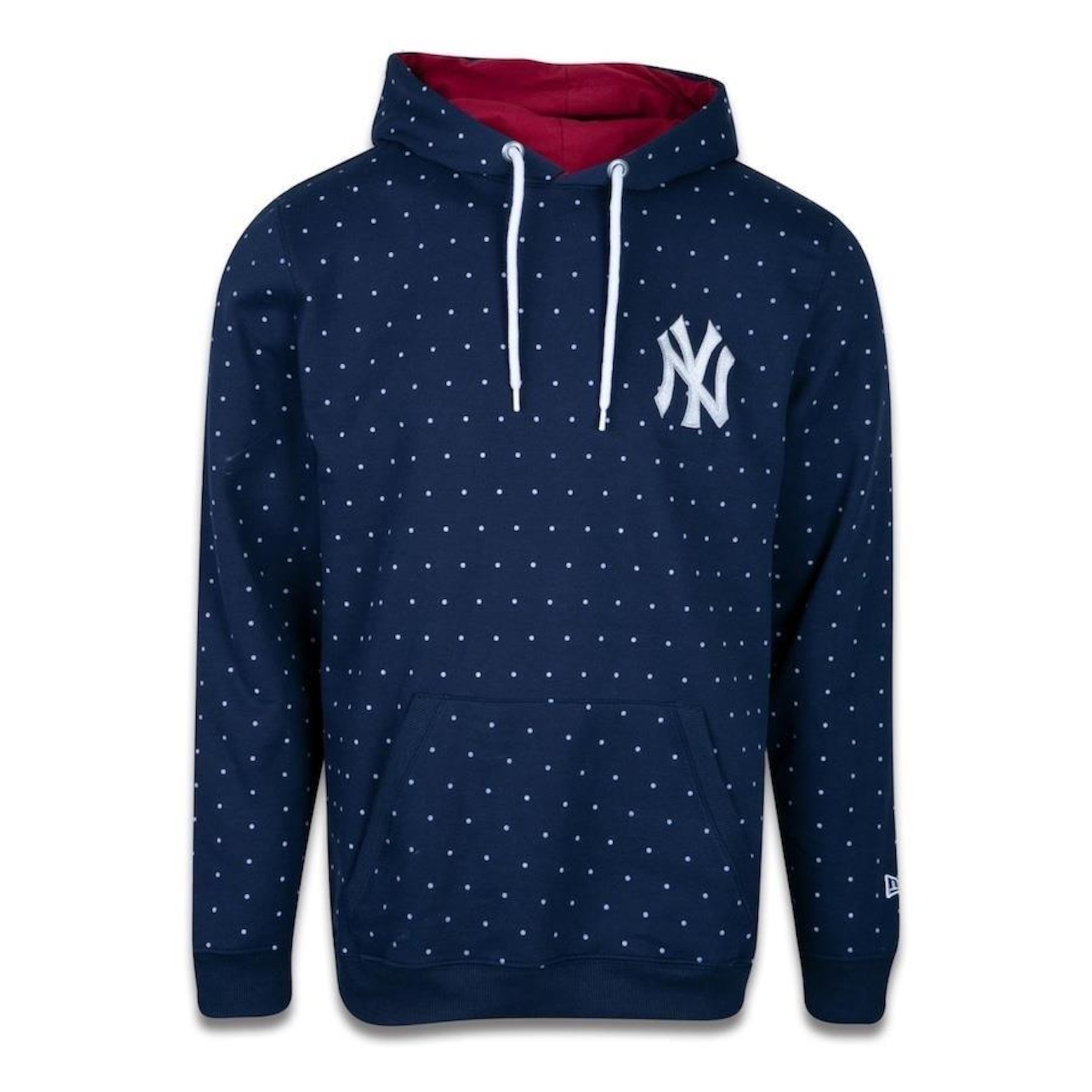 Blusão de Moletom New Era Canguru MLB New York Yankees Modern Classic - Masculino - Foto 1