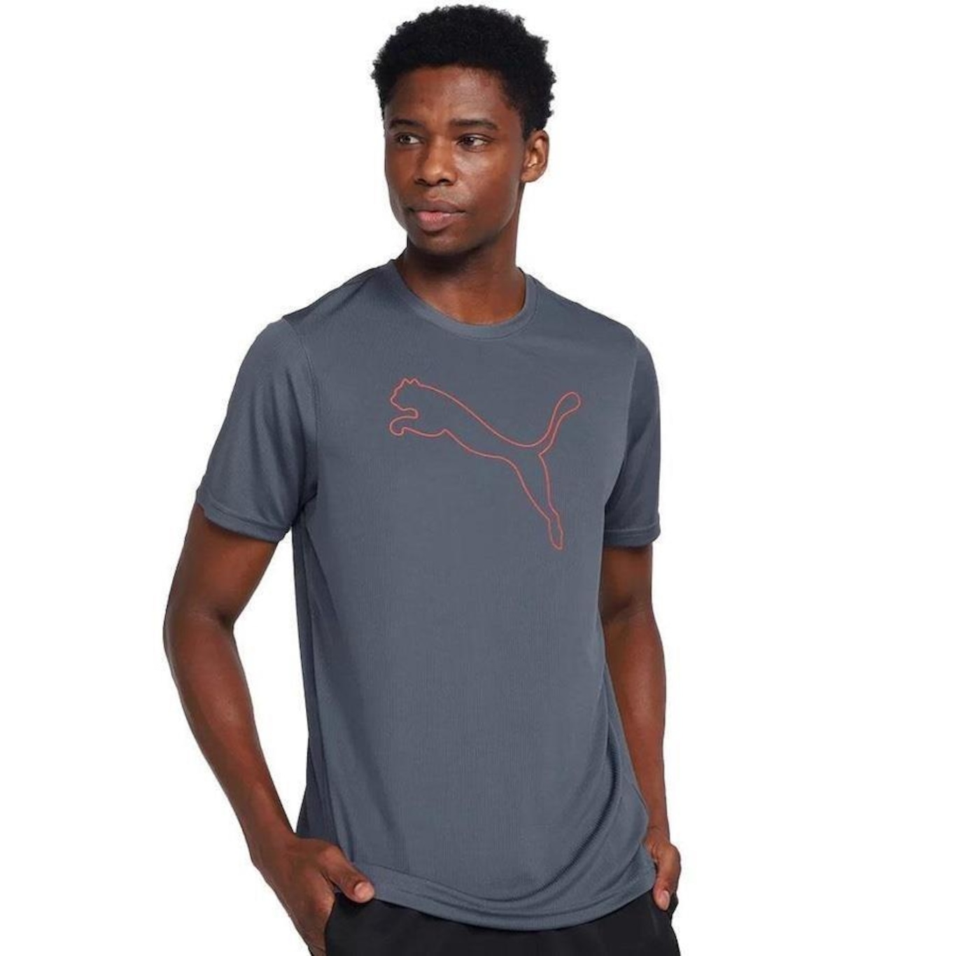 Camiseta Puma Performance Cat - Masculina - Foto 1