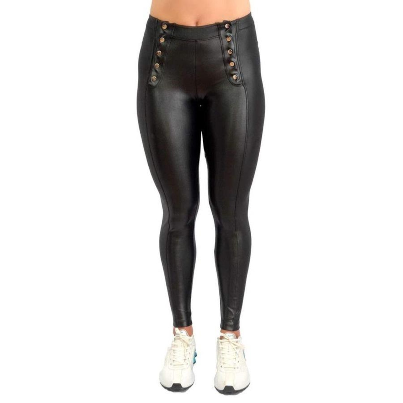 Calça Legging Cirrê Top Model Cós Alto Kamila - Feminina