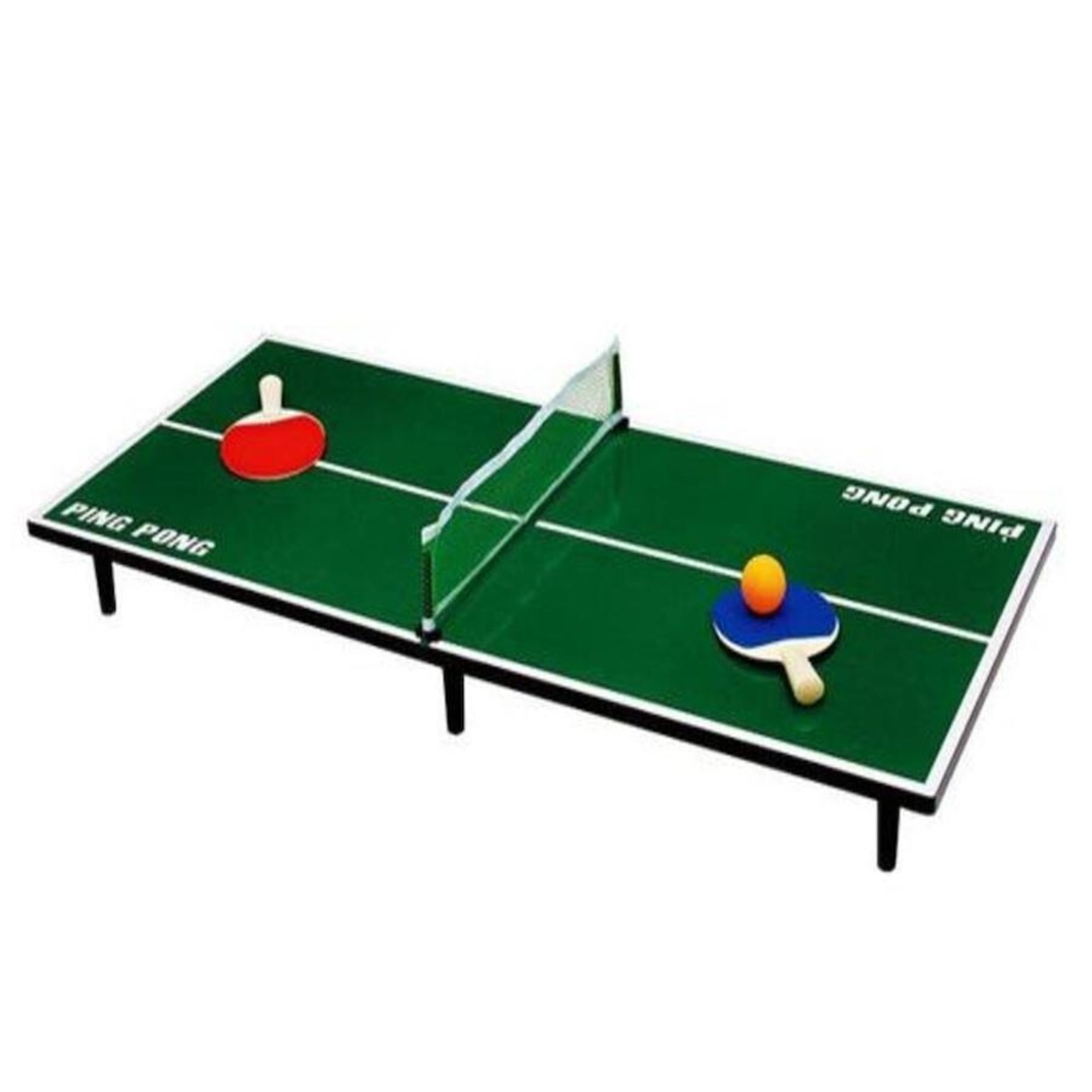 Mini Mesa de Ping-Pong 90X40 com Rede e Raquetes - WestPress