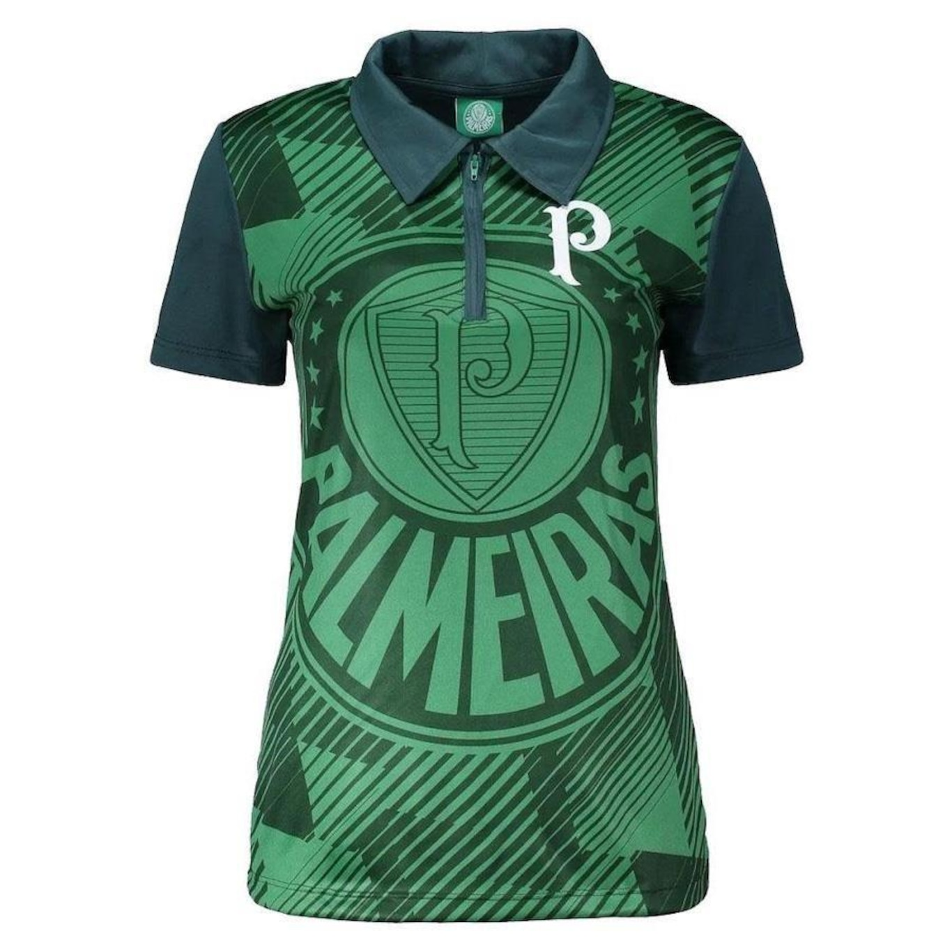 Camisa Polo do Palmeiras SPR Effect Logo - Feminina - Foto 1