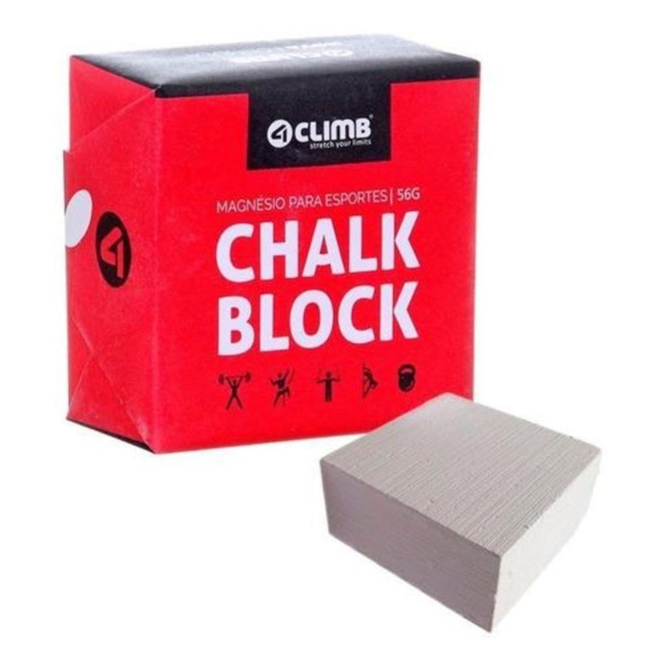 Kit de Carbonato de Magnésio Chalk Block 4Climb - 56g - 6 Unidades - Foto 3