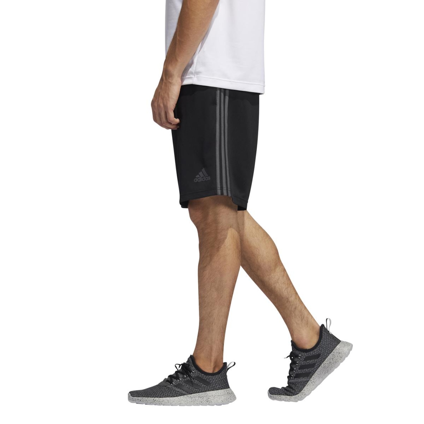 Bermuda de Malha adidas 3S - Masculina - Foto 3