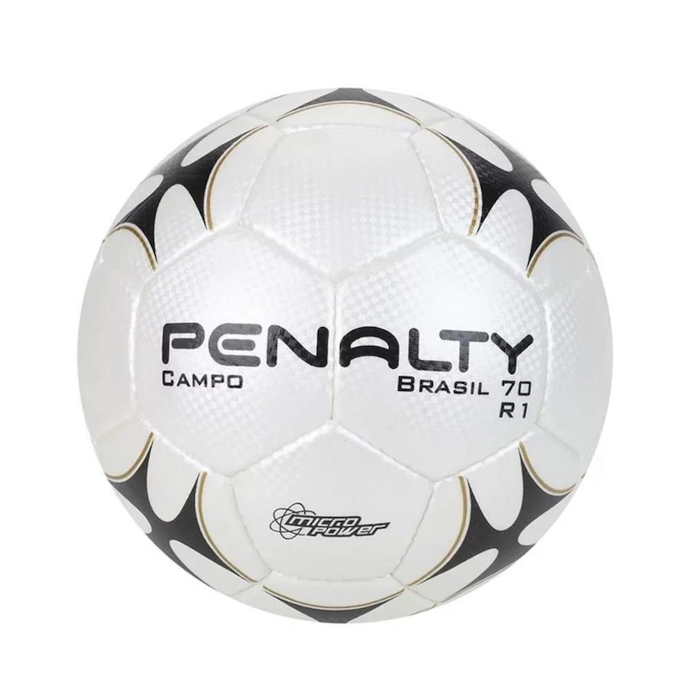 Bola de Futebol Campo Penalty Torcida XXI - Branco+Preto