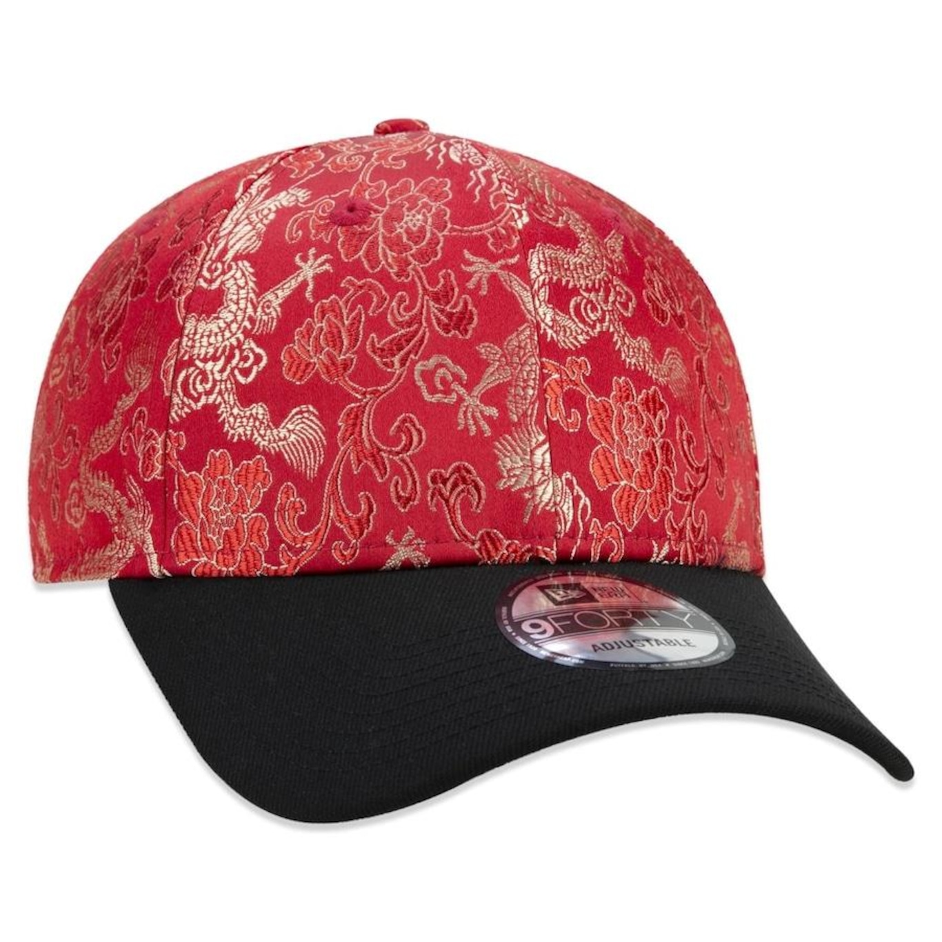 Boné Aba Curva New Era 9Forty ST China Vibes Jacquard - Strapback - Adulto - Foto 3