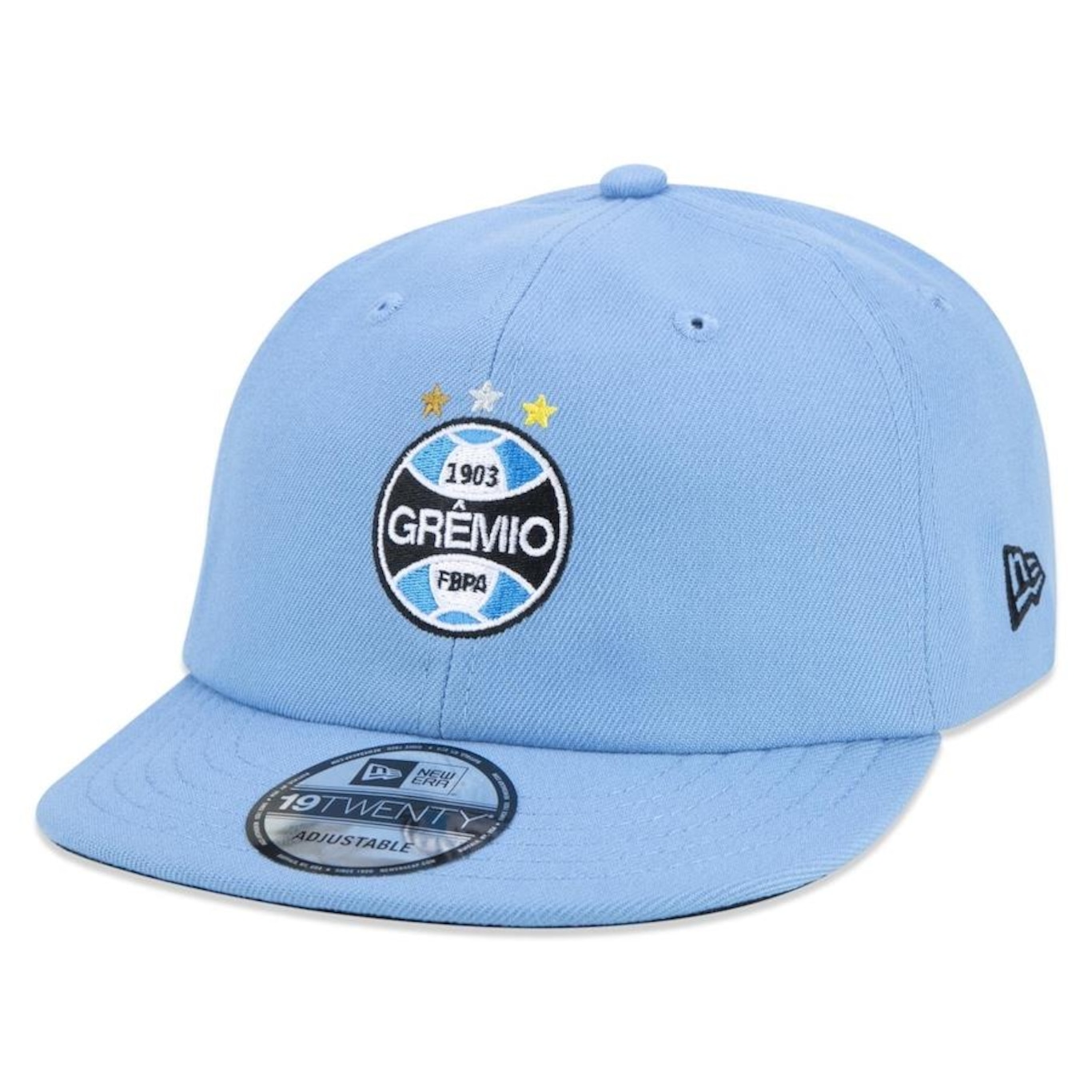 Boné Aba Reta New Era 19Twenty Futebol Grêmio - Strapback - Adulto - Foto 1