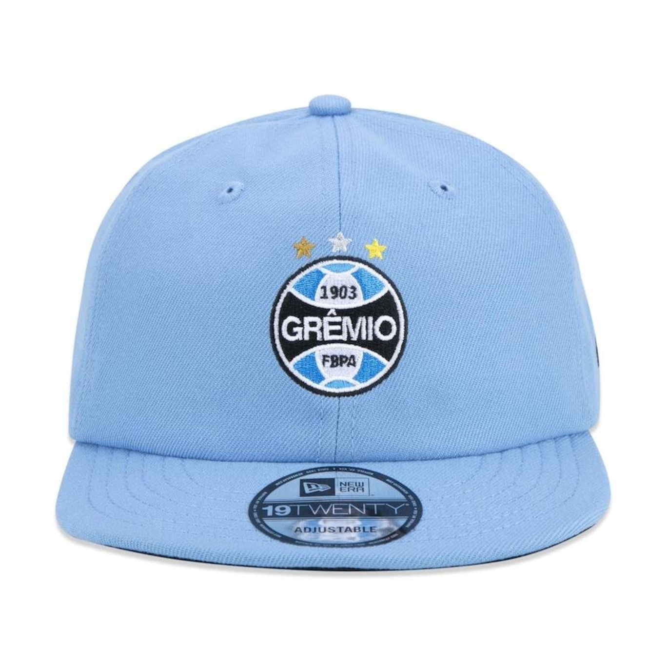 Boné Aba Reta New Era 19Twenty Futebol Grêmio - Strapback - Adulto - Foto 2