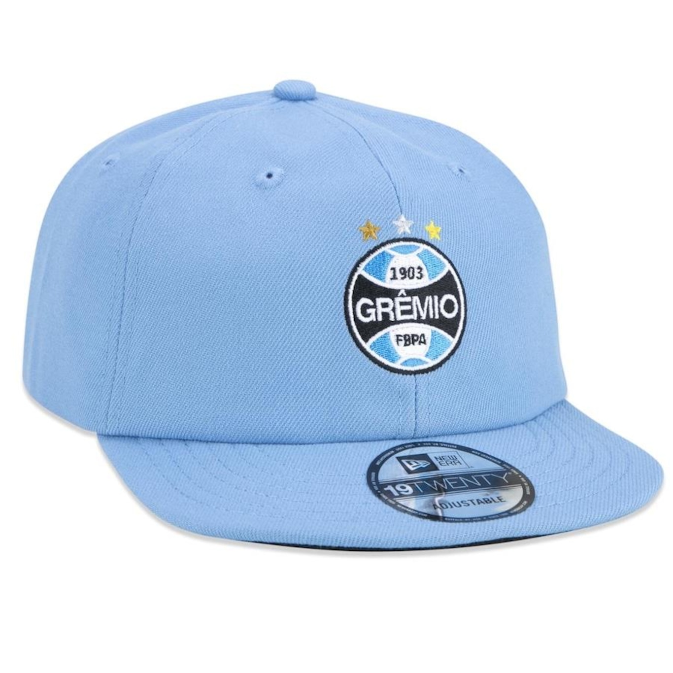 Boné Aba Reta New Era 19Twenty Futebol Grêmio - Strapback - Adulto - Foto 3