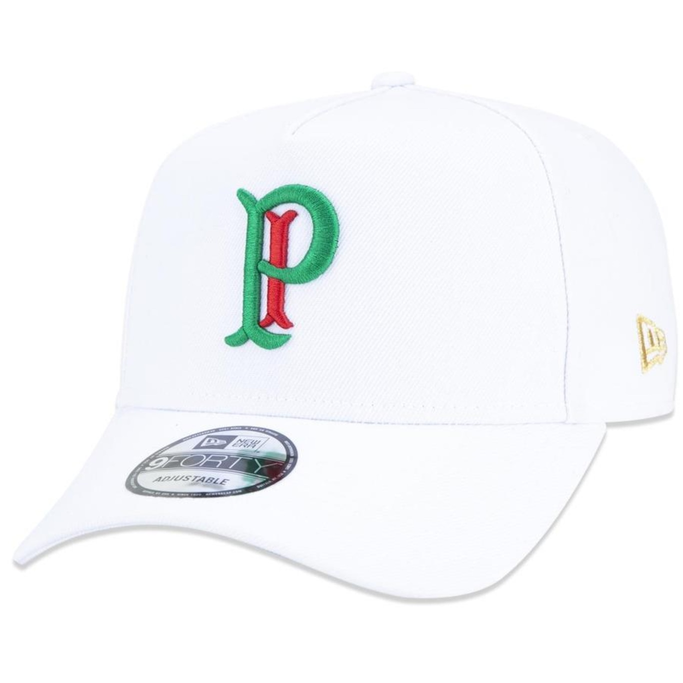 Boné Aba Curva New Era 9Forty A-Frame Futebol Palmeiras - Snapback - Adulto - Foto 1