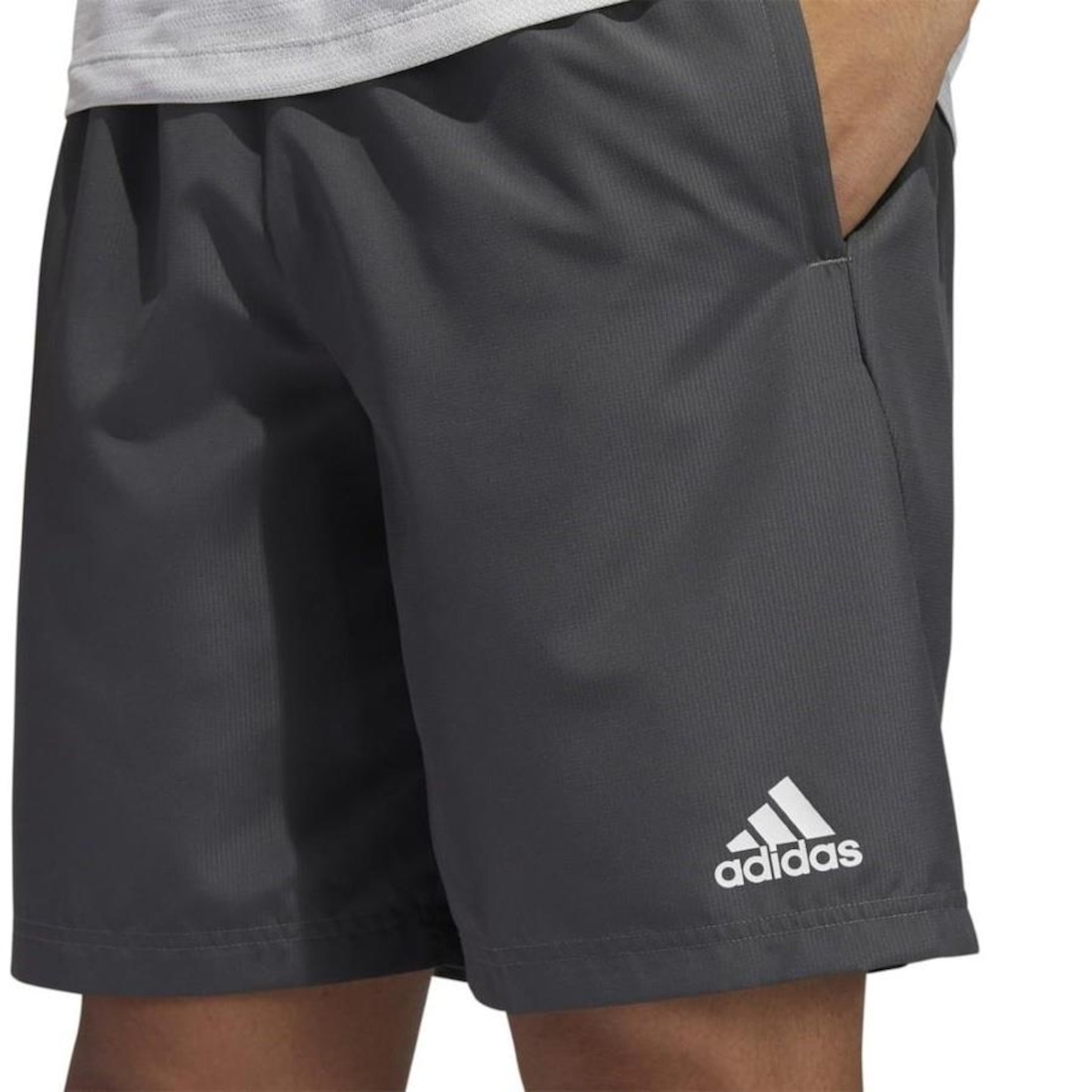 Shorts adidas Plana Aeroready - Masculina - Foto 3