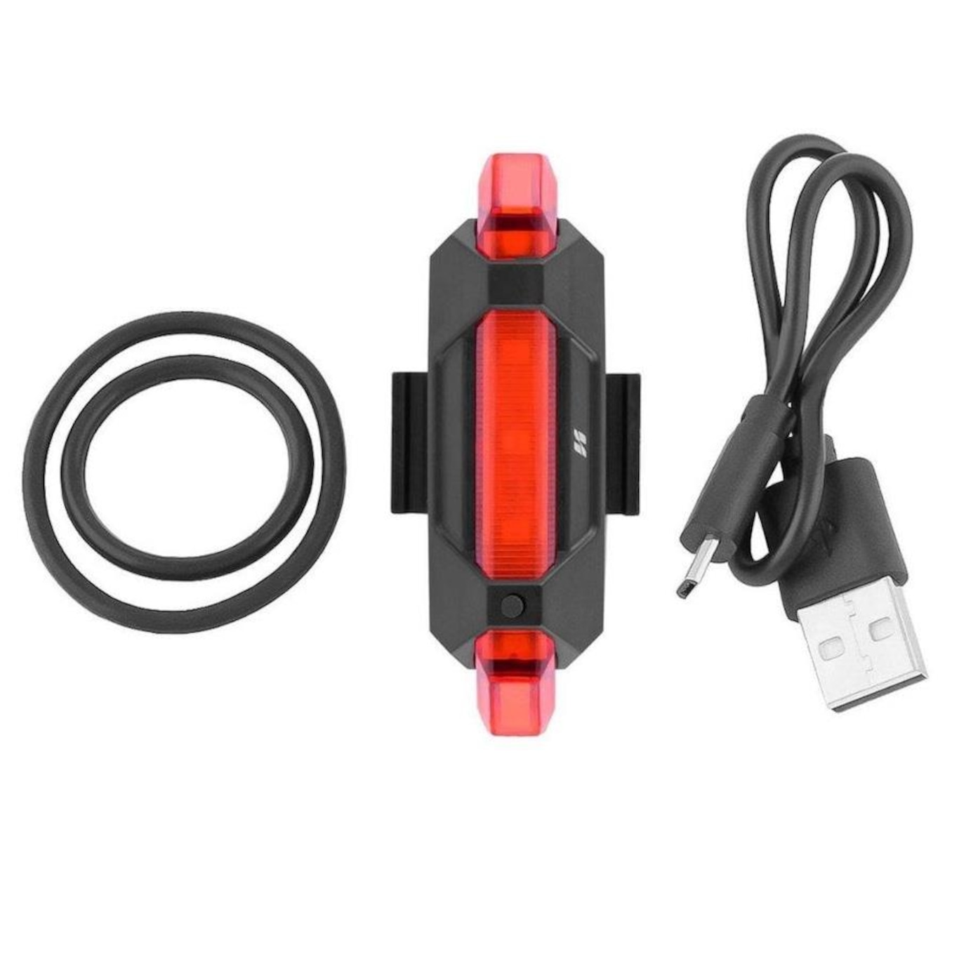 Kit de Farol 180 Lumens + Sinalizador 50 Lumens High One USB - Foto 4