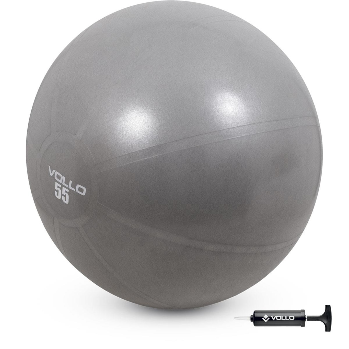 Bola Suíça de Ginástica Vollo - 55cm + Bomba - Foto 1