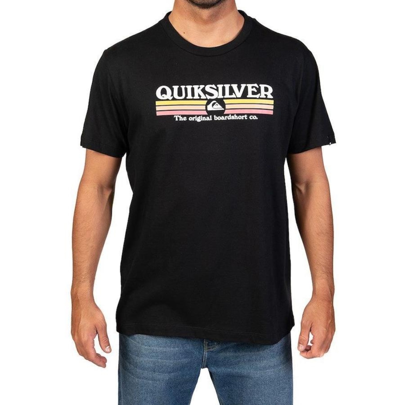 Camiseta Quiksilver Lined Up - Masculina - Foto 1