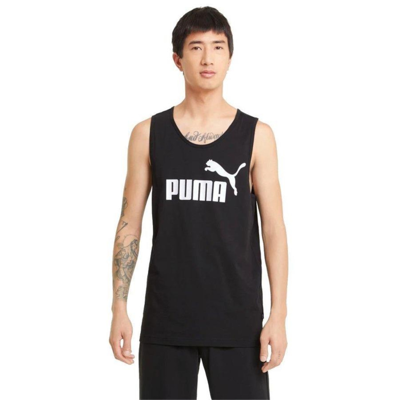 Camiseta Regata Puma Essentials 586670-01 - Masculina - Foto 3