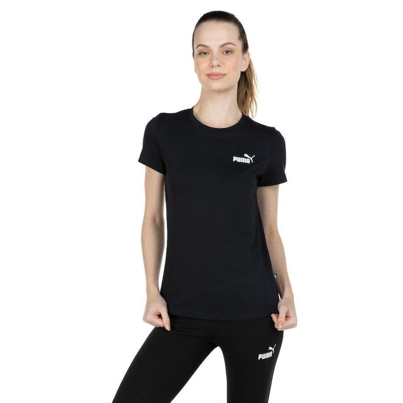 Camiseta Puma Essentials Small Logo 848845-01 - Feminina - Foto 4