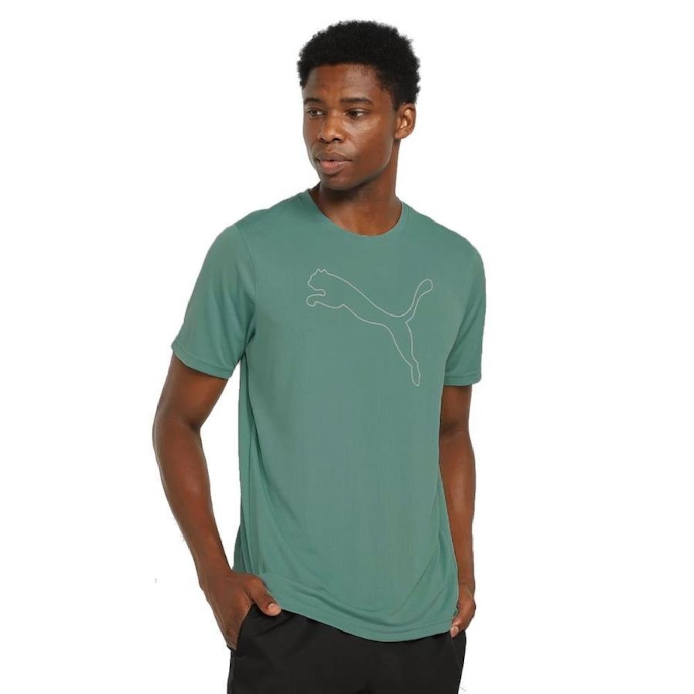 Camiseta Puma Performance Cat - Masculina - Foto 1