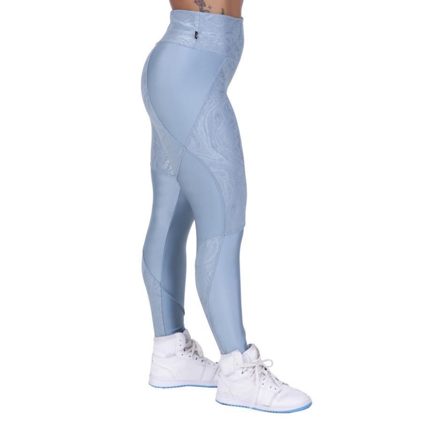 Calça Legging Orbis Fitness Recortes Cirre Relevo - Feminina - Foto 3