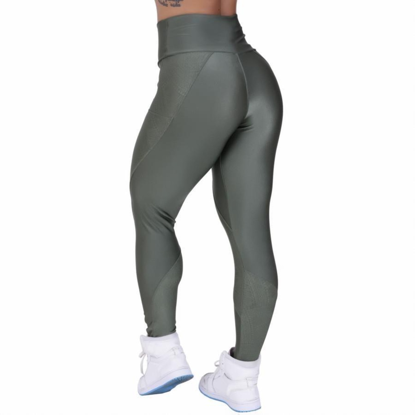 Calça Legging Orbis Fitness Recortes Cirre Relevo - Feminina - Foto 2