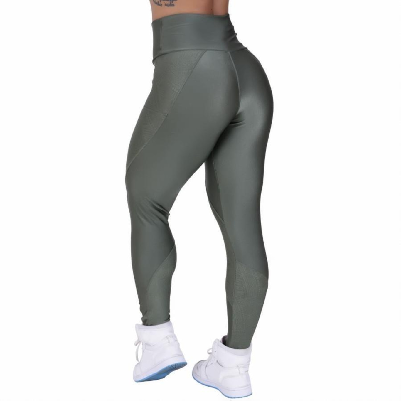 Calça Legging Orbis Fitness Recortes Cirre Relevo - Feminina - Foto 3