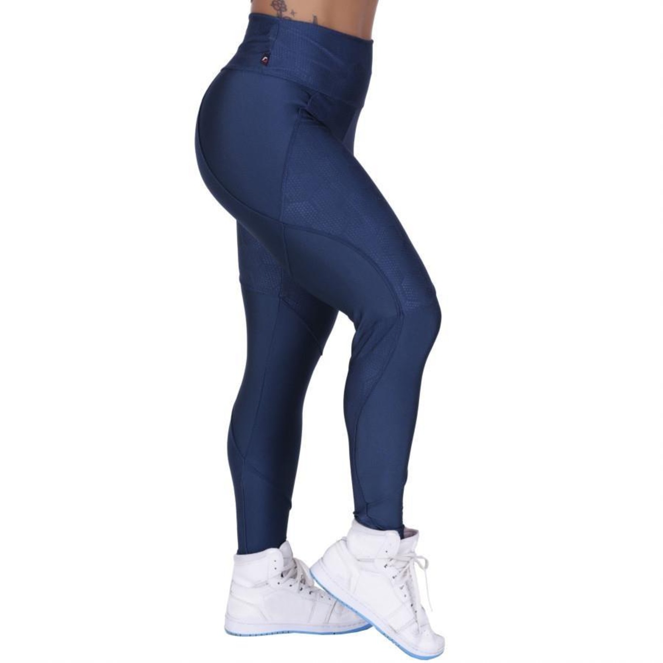 Calça Legging Orbis Fitness Recortes Cirre Relevo - Feminina - Foto 1