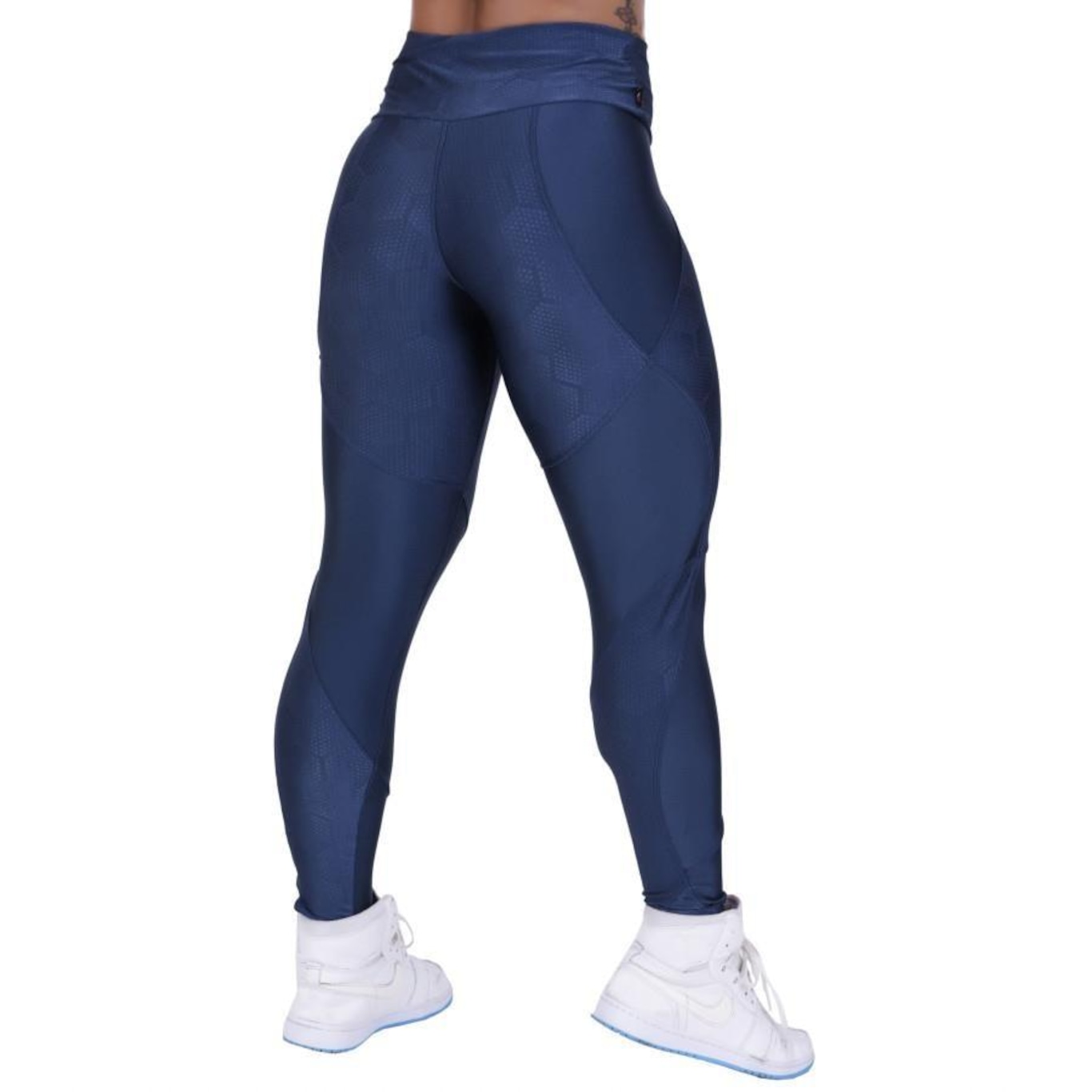 Calça Legging Orbis Fitness Recortes Cirre Relevo - Feminina - Foto 2