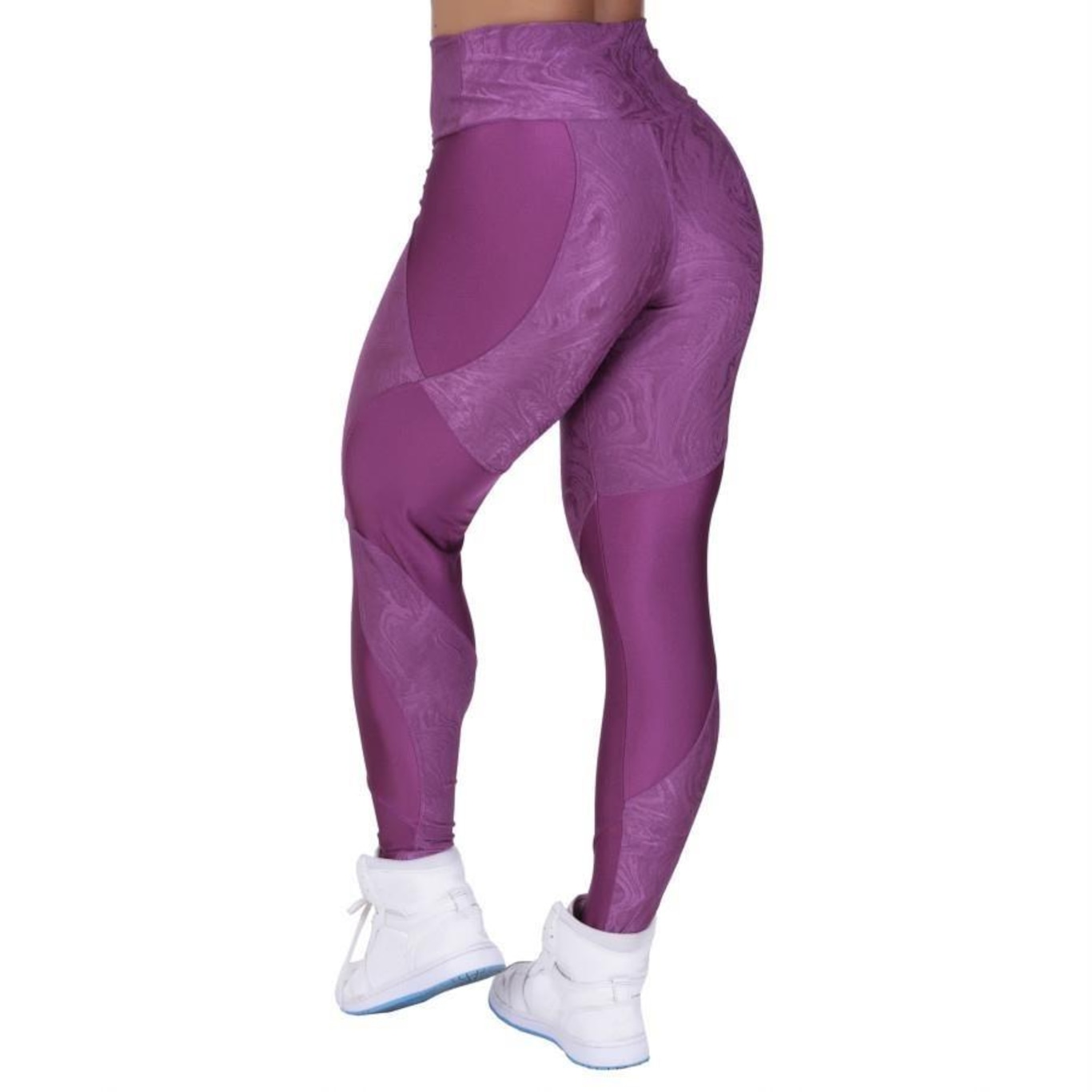 Calça Legging Orbis Fitness Recortes Cirre Relevo - Feminina - Foto 3